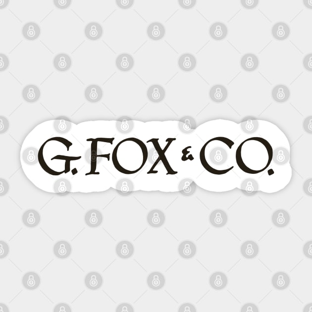 G Fox Department Store. Hartford, Connecticut. Sticker by fiercewoman101